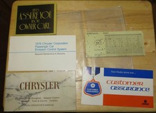 Full Set Of Documentation Manuals For 1976 Chrysler New Yorker Newport Cordoba