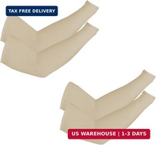 2 Pairs UV Protection Cooling Arm Sleeves UPF 50 Sun Sleeves Men Women