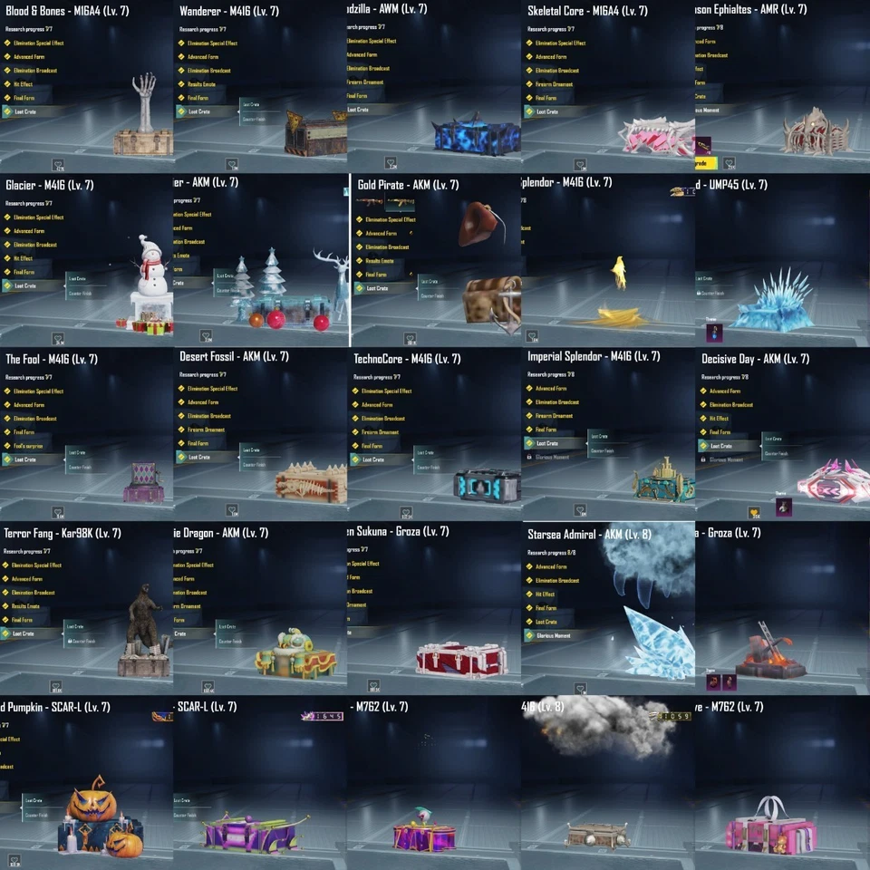 Vendo cuenta móvil Pubg 380Mythic, 87 colección, 110xGunlab, Pharaoh Max CONTACTO M Foto 4 de 4