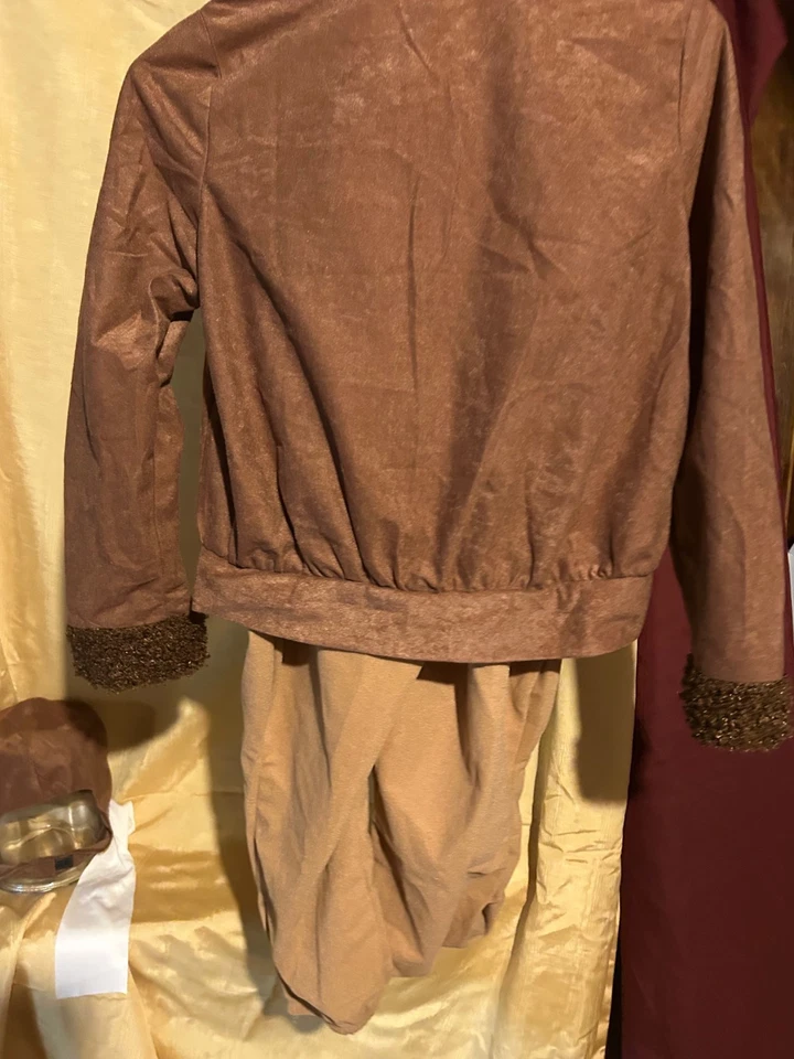 Amelia Earhart Disfraz Chaqueta Pantalones Sombrero Bufanda Niños XL Usado 2x para Juego Escolar Foto 4 de 4