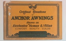 1929 CATALOG ANCHOR AWNING s for HOME & VILLA by ANCHOR SUPPLY CO Evansville, IN