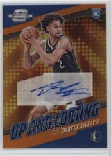 2023 Contenders Optic Up and Coming Orange Prizm 14/25 Dereck Lively Auto 0y42