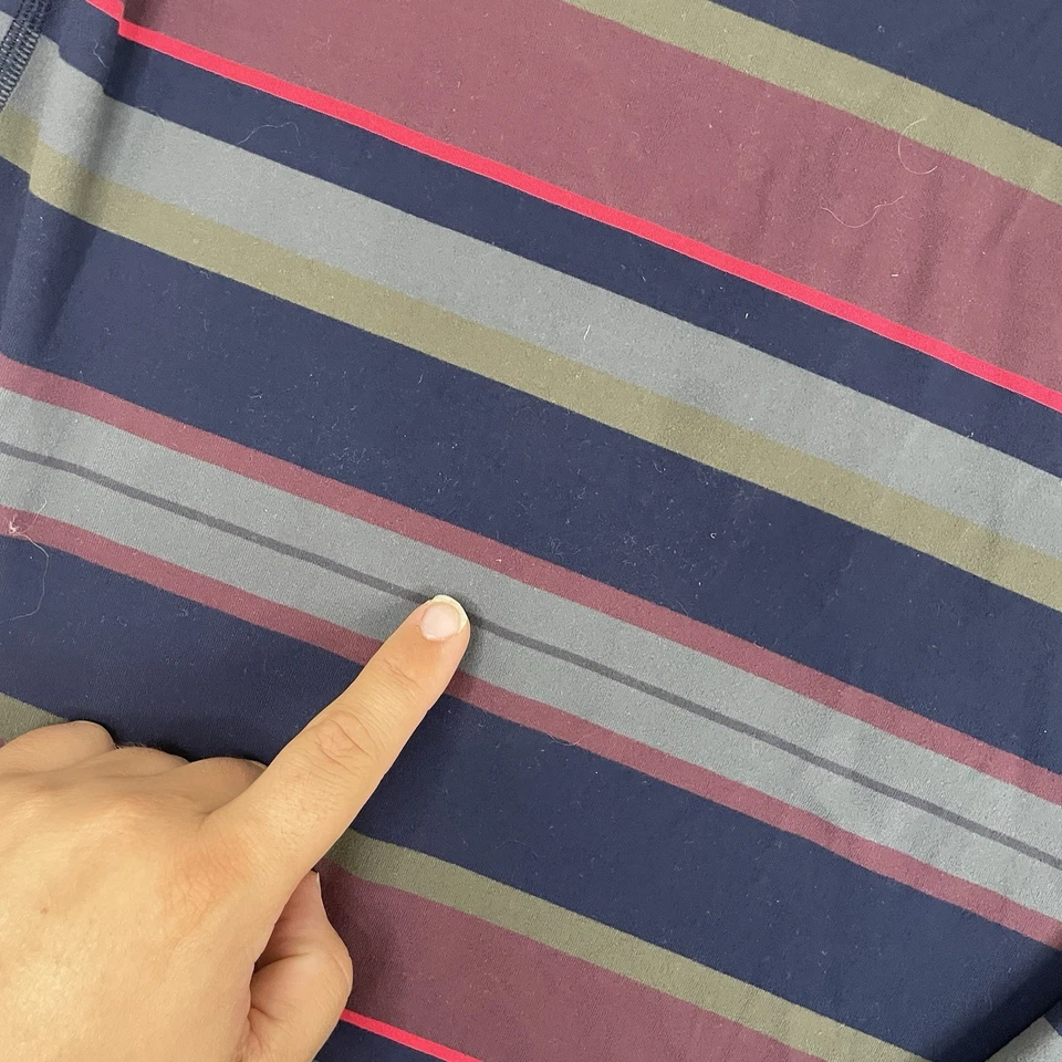 Lululemon Shirt Mens M ? 1/4 Zip Performance Long Sleeve Sweatshirt Striped - Image 2 of 4