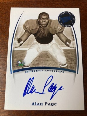 2007 Press Pass Alan Page Auto
