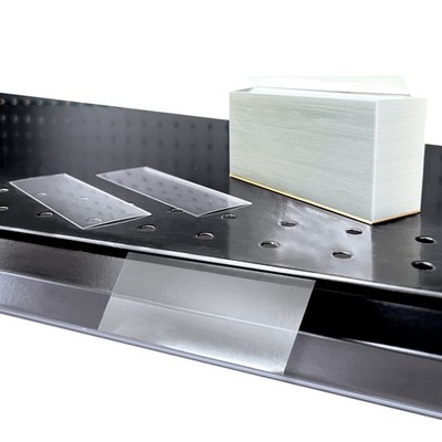Price Data Channel Label Holder Chips, Clear Plastic Tags, 3 L x 1.25 H, 10 Mil