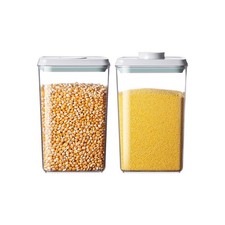 Food Storage Containers with Lids,2.9Qt 2Pcs Airtight Pop Food Storage Contai...