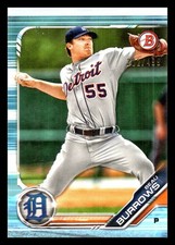 2019 Bowman Prospects #BP-26 Beau Burrows Detroit Tigers Sky Blue /499