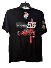 IndyCar Benjamin Pedersen #55 T-Shirt Pedersen Car Graphic Black Size Medium