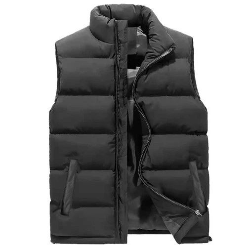 Men’s Waterproof Puffer Bomber Jacket – Casual Autumn Lightweight Polyester Coat image 3