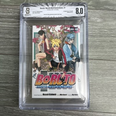 BGS 8.0 BORUTO NARUTO Next Generations Vol. 1 1st Printing Graded Manga