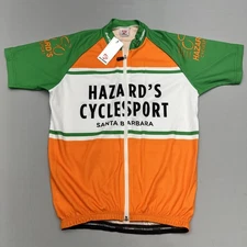 NWT Marcello Bergamo Cycling Jersey Shirt Hazard’s Cyclesports Santa Barbara - L
