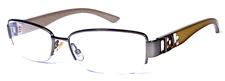 CHRISTIAN DIOR CD3706 NLY Italy Silver Half Rimless Eyeglasses Frame 53-16-135