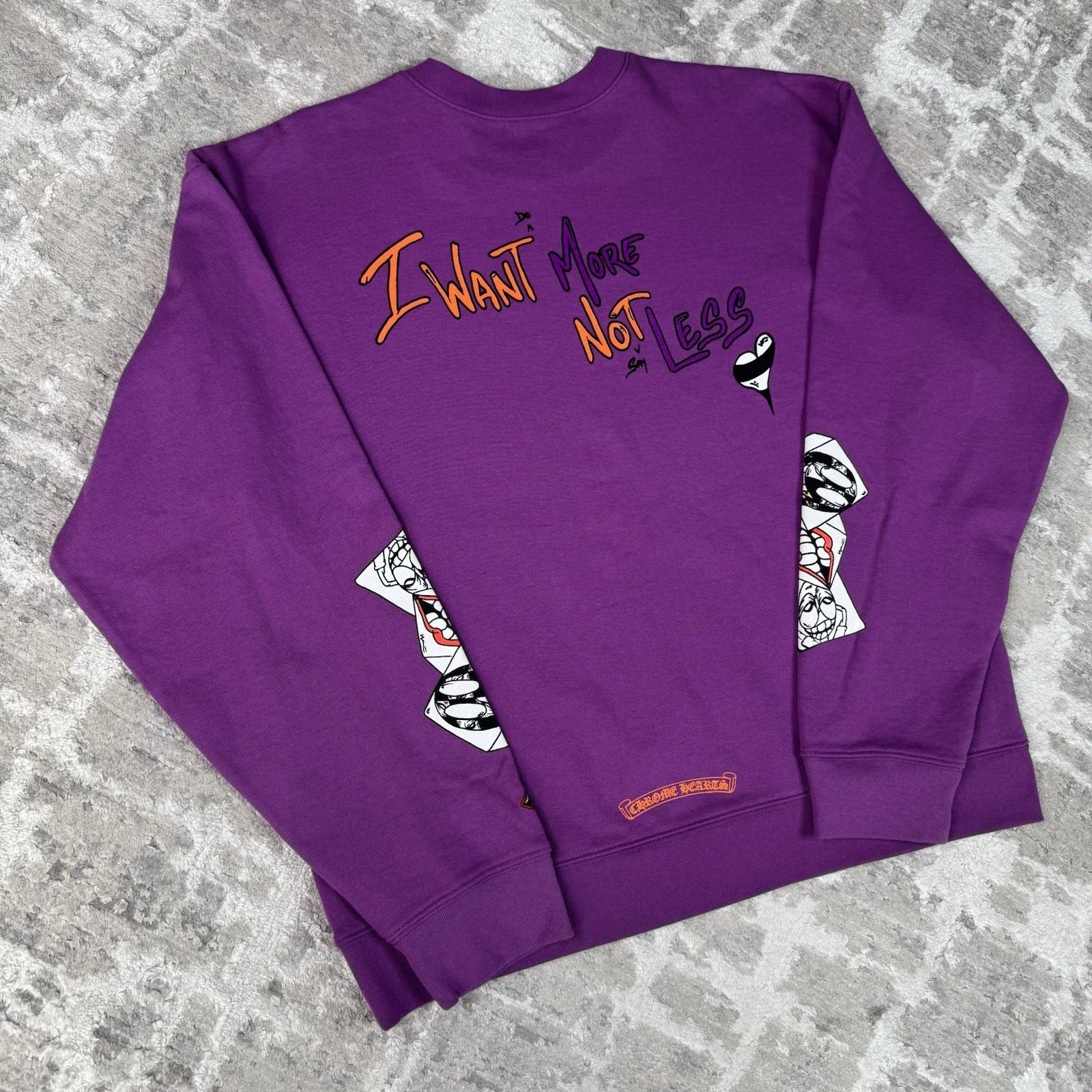 Chrome Hearts Matty Boy Want More Pullover Crewneck Sweatshirt