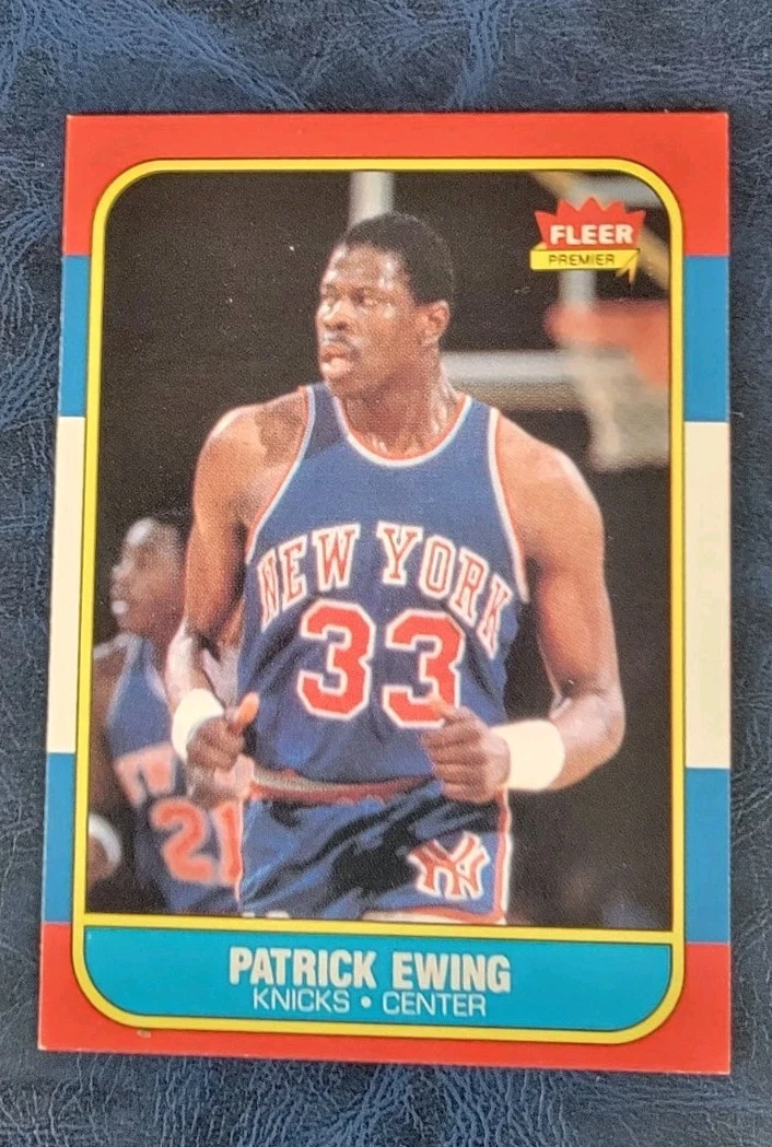 1986-87 Fleer Patrick Ewing #32 Rookie RC HOF