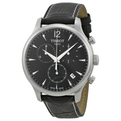 Tissot Tradition Chronograph Black Dial Men's Watch 
