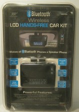 2007 BLUETOOTH Wireless LCD Hands-Free Car Kit NEW in Blister Pack  