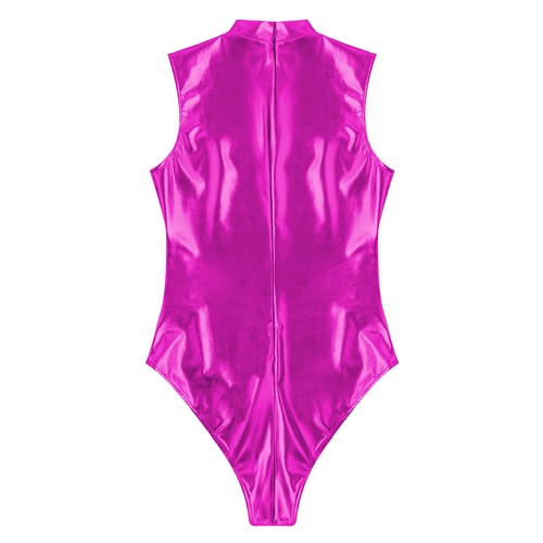 AU Women's Saucer Man Cosplay Costume Patent Leather Bodysuit Catsuit Halloween - Photo 66 sur 77