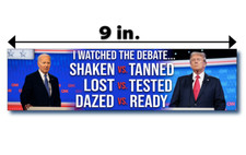 Donald Trump DEBATE Bumper Sticker Political Republican MAGA Anti Biden Funny