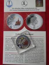 Samoa , 2 Dollars 2017 , Fußball WM, 2018, Silber, original, PP,  farbig