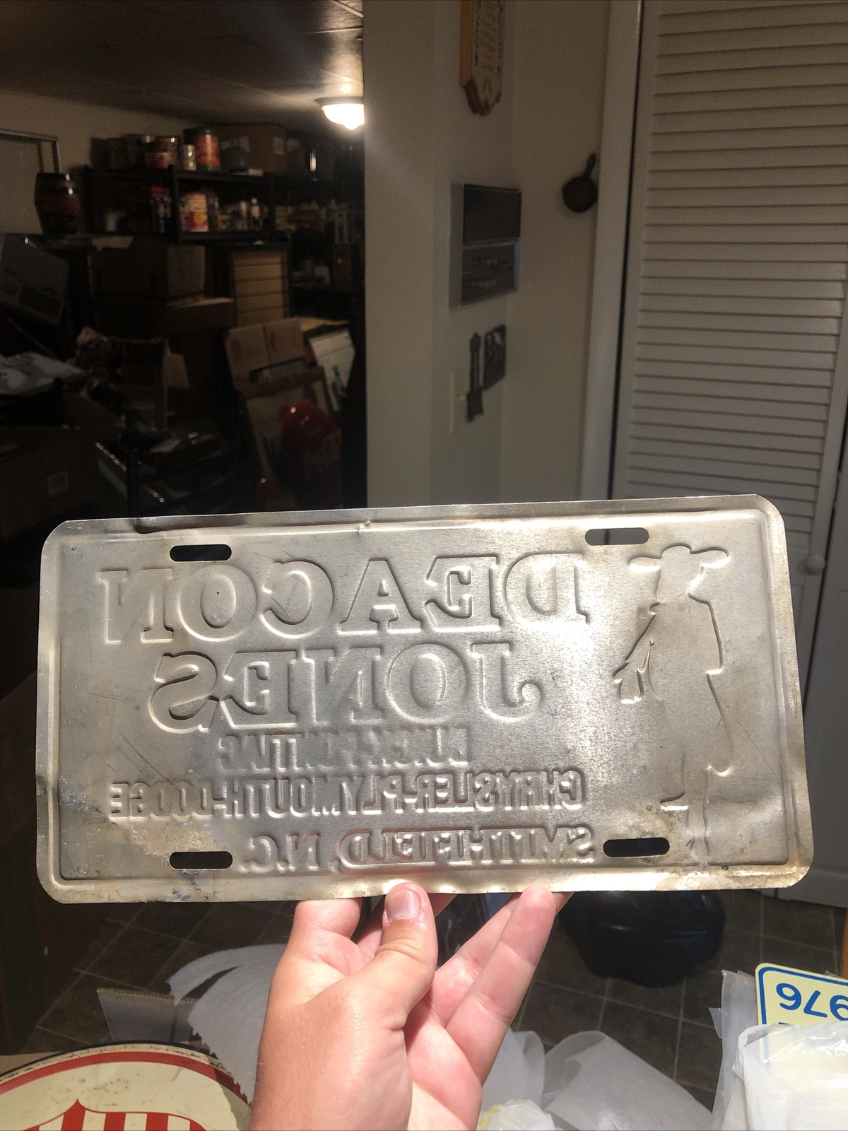 1990s Deacon Jones Buick Dealership License Plate Booster Madison