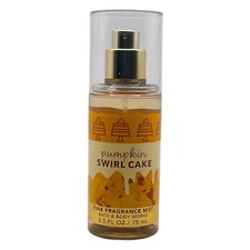BATH BODY WORK PUMPKIN SWIRL CAKE FINE FRAGRANCE MIST TRAVEL SIZE 2.5floz/75mL