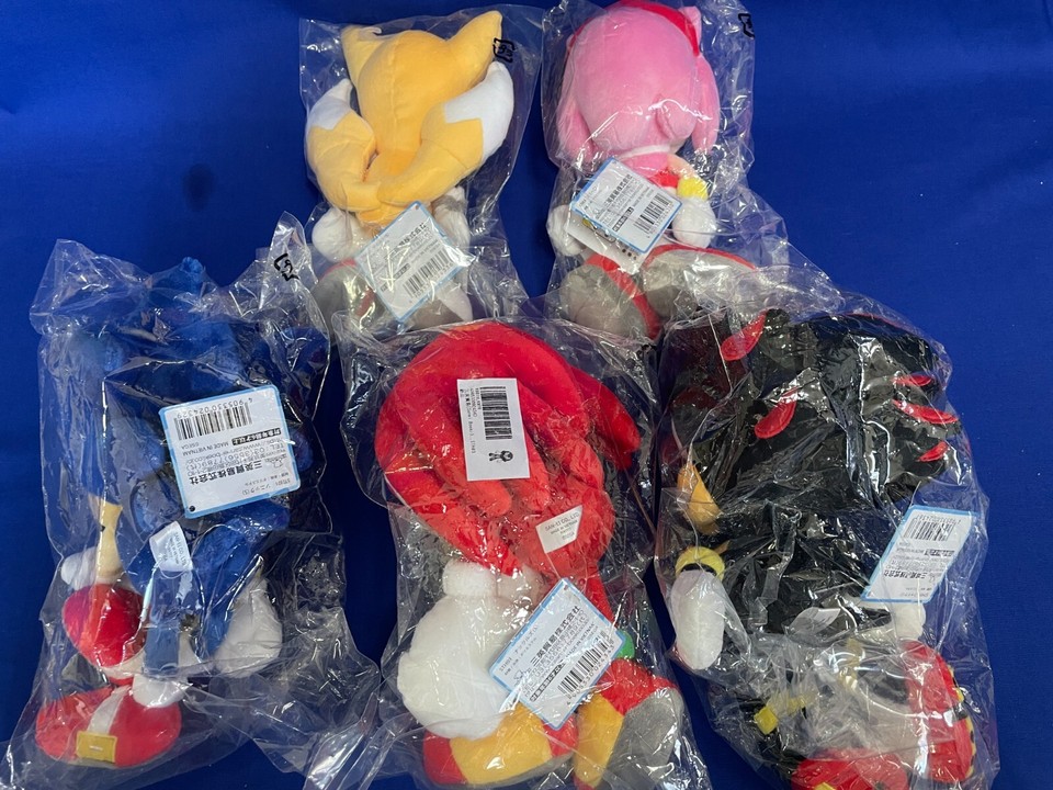 Sonic the Hedgehog ALL STAR COLLECTION Plush Tails Knuckles Amy Shadow ...