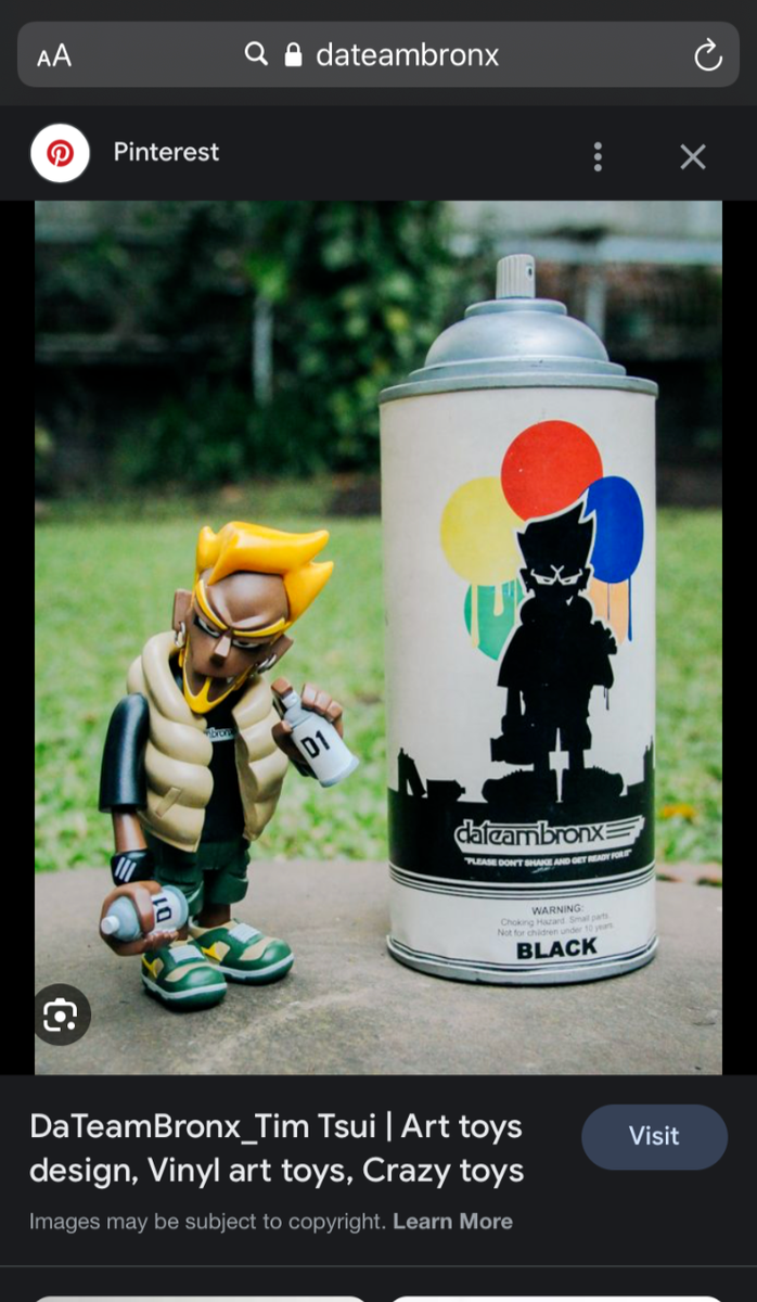dateambronx Toy Con 2002 Vinyl Spray Paint Can Black - Tim Tsui