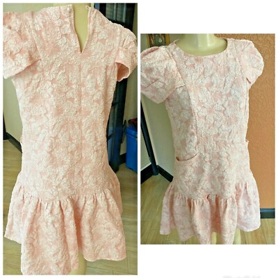 CHITAO TEXTURED Floral Print  Dress POCKETS  M NWT orig $88  MED hl2