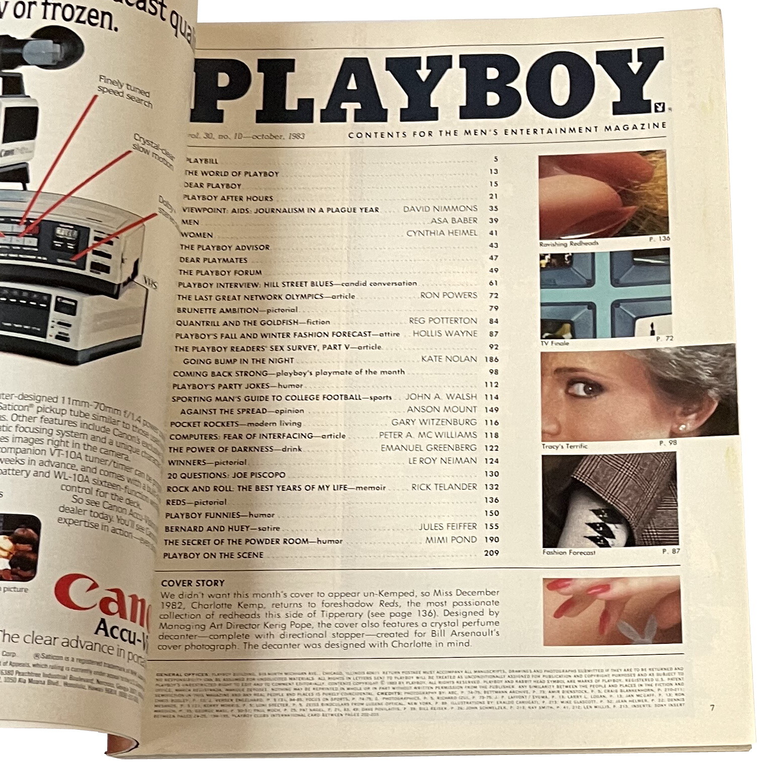 Playboy Magazine - October 1983, redheads | eBay