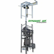 Used 2.5 Ton Dynamic Air BulkBuster Bulk Bag Unloader w/ Conveying Transporter