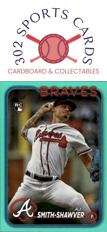 2024 Topps #117 AJ Smith-Shawver Aqua