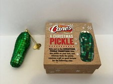 Raising Canes Chicken Fingers A Christmas Pickle Ornament 2016 Rare