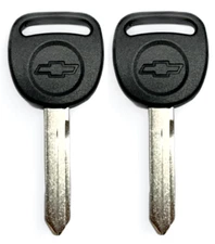 Set Of 2 CHEVROLET B102 Mechanical Plastic Head Key B102P