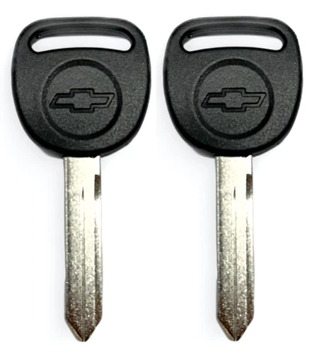 Set Of 2 CHEVROLET B102 Mechanical Plastic Head Key B102P