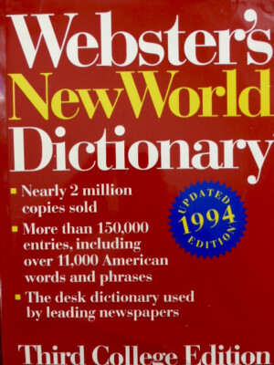 LEXIKON * ENGLISCH DEUTSCH * WEBSTERS NEW WORLD DICTIONARY * ORIGINAL AUS USA.