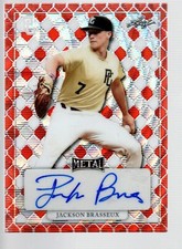 2022 Leaf Perfect Game Nat'l Show Metal Orange  MA-JB1 Jackson Brasseux 1/3