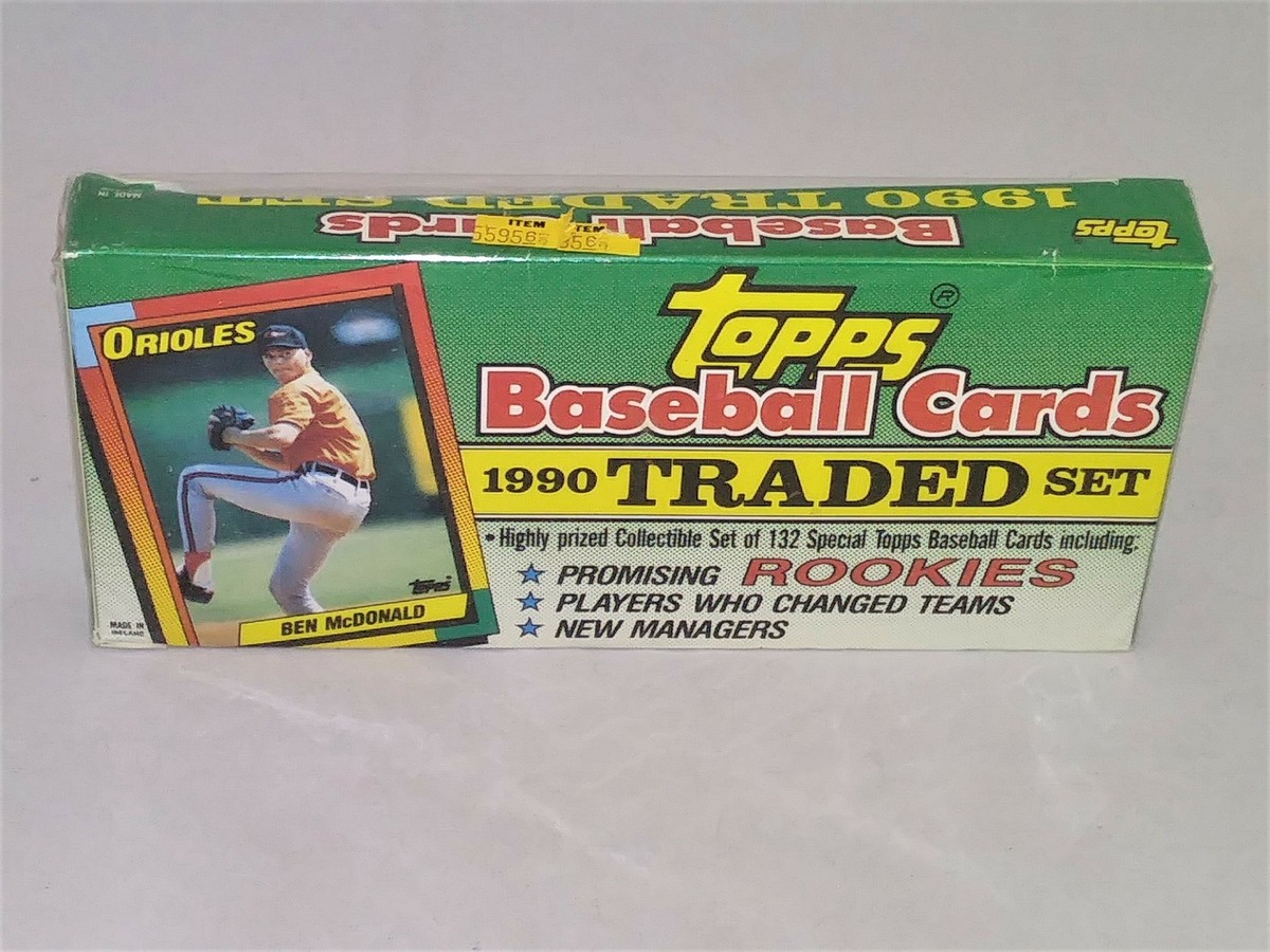 1990 Topps Baseball Traded Long Box Factory Set Sealed 132 Cards