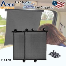 Retractable Car Auto Side Window Baby Sun Shade Shield Cover Roll Curtain Visor