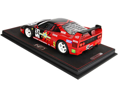 FERRARI F40 LM #34 JGTC 1995 & DISPLAY CASE LTD ED 1/18 MODEL CAR