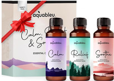 Set de aceites para masajes, incluye lavanda, menta y eucalipto, 80 ml.