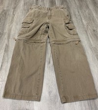 OTB Convertible Cargo Pants Boys Size 12H Color Khaki Multi Pockets Outdoors