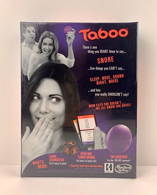 Taboo By Hasbro  The Game of Unspeakable Fun!  w/ Game Changer Die - NEW in Box