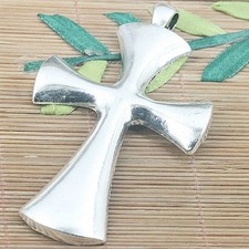 2pc Tibetan Silver Color Large Cross Pendant G2134