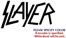 Slayer Metal Music Rock Graphic Die Cut decal sticker Car Truck Boat Window 12"