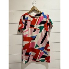 Lili SIdonio Geometric Millie Shift Dress Sz Medium