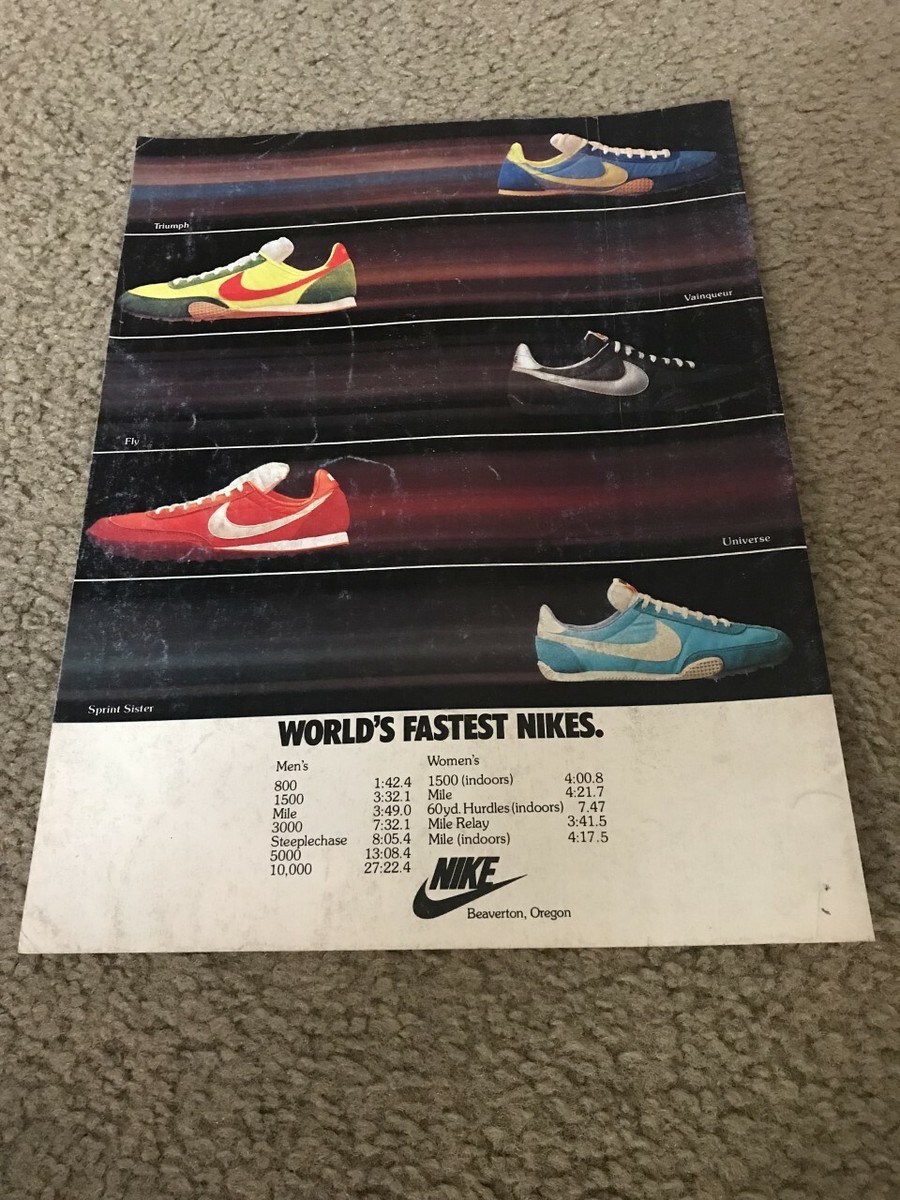 1980 NIKE FLY TRIUMPH UNIVERSE SPRINT SISTER Track Running Shoes