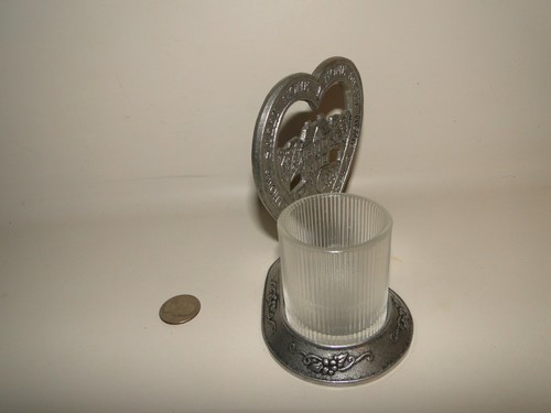 Carson Pewter Home Sweet Home Votive Candle Holder - Picture 4 of 9