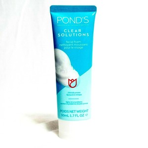 ponds clear solution facial foam