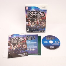 Rock Band 3 (Nintendo Wii, 2010) CIB With Manual And Inserts