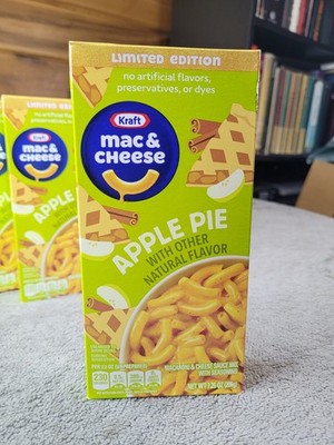 (1) Box Kraft Mac & Cheese Apple Pie Flavor Limited Edition 7.25 Oz